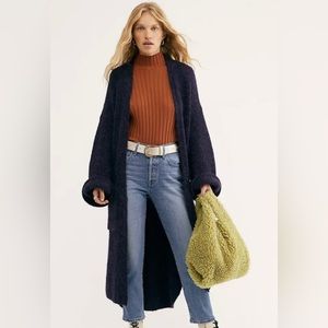 Free People XL Live in Tokyo maxi cardigan sweater